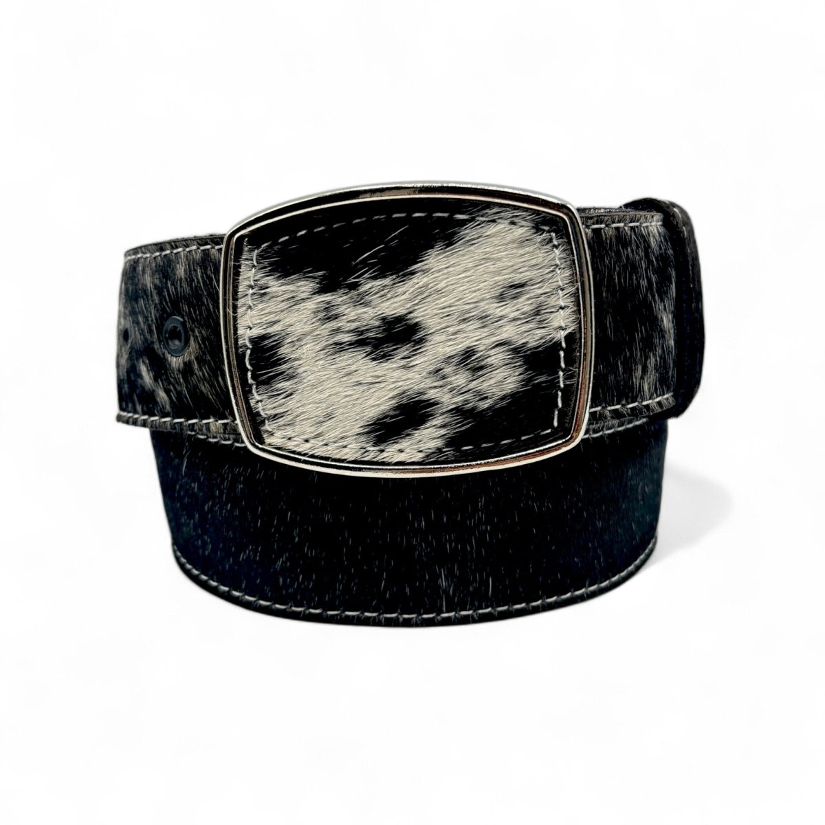 Cinto Vaquero de Piel con Pelo para Hombre 2" Estilo Rodeo – Hooch Boots HC - 111 - Hooch