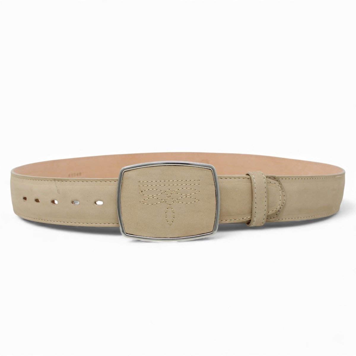 Cinto Vaquero de Piel Original Color Hueso - Wild West - Wild West Boots