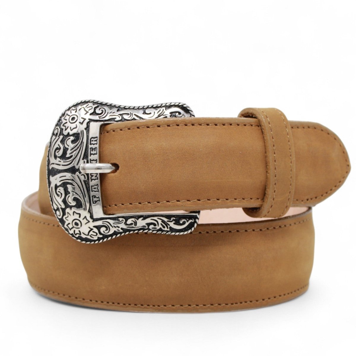 Cinturón de Piel con Hebilla Metálica Texas Tan - Tanner Mark Boots