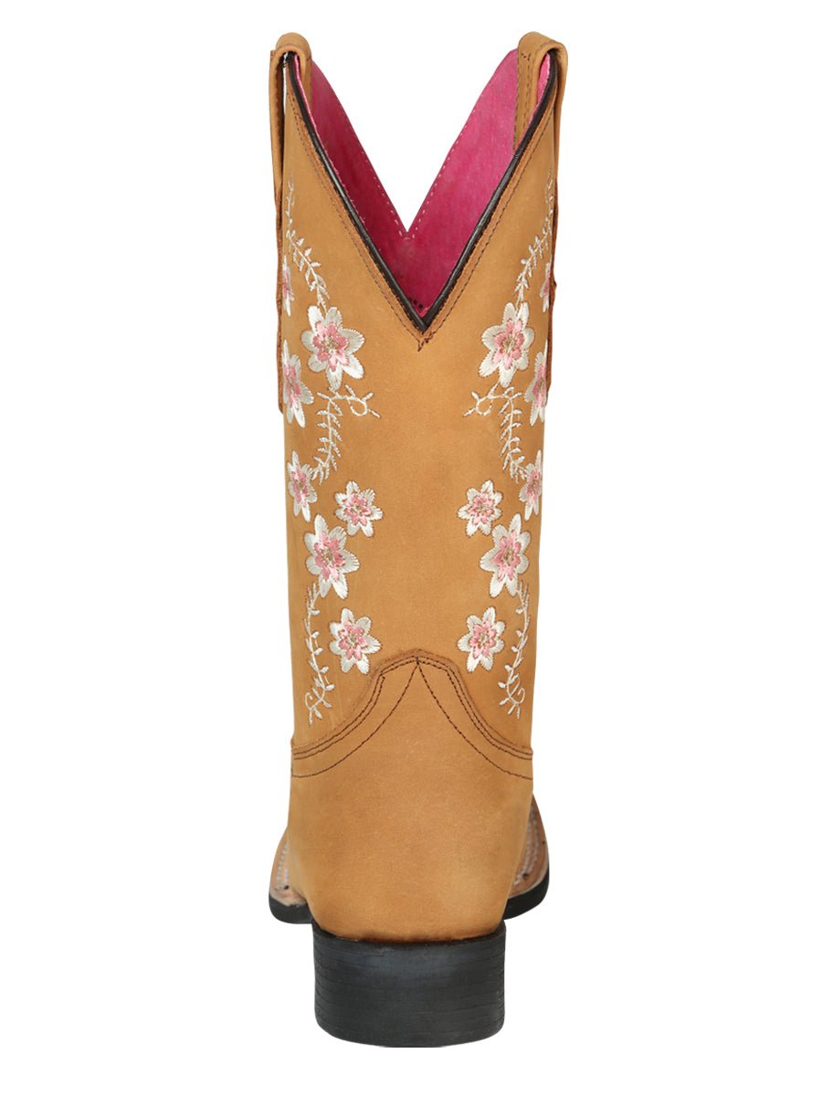 Cowboy Boot - El Geneal Rodeo - Woman Nobuck - Peach 44644 - Diana Zapateria Inc