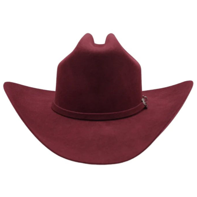 Cowboy Felt Hat 50X Sinaloa Style Burgundy - Joe Boots