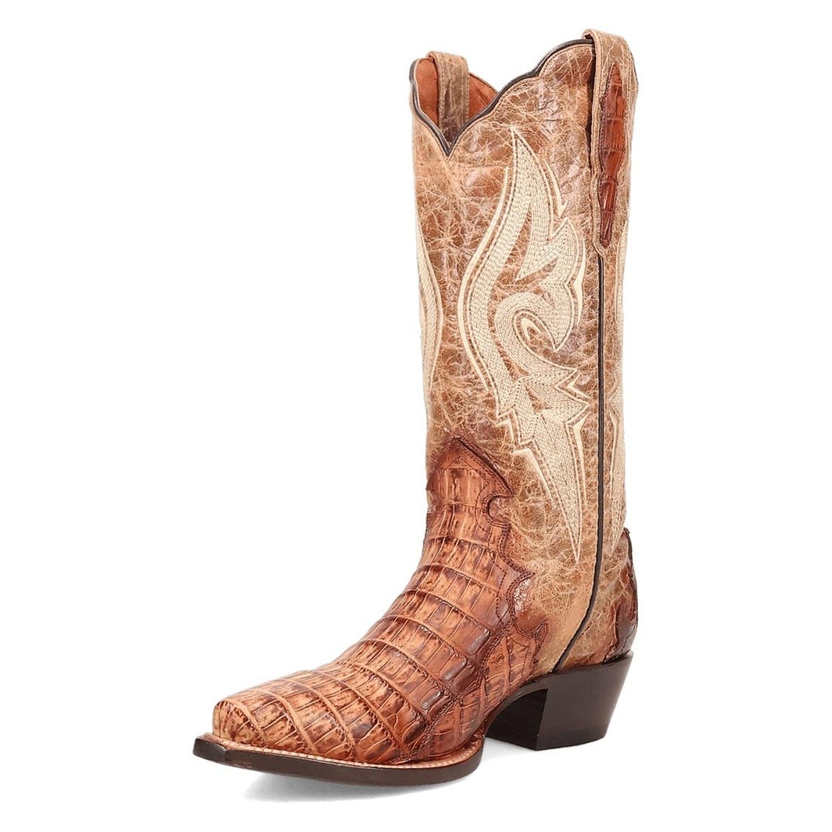 Dan Post Men's Berkeley Genuine Caiman Snip Toe Boots - Sand DP3063 - Dan Post Boots