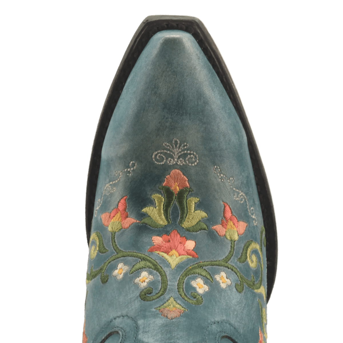 Dan Post Women's Flower Child Snip Toe Leather Tall Boots - Turquoise - Dan Post Boots