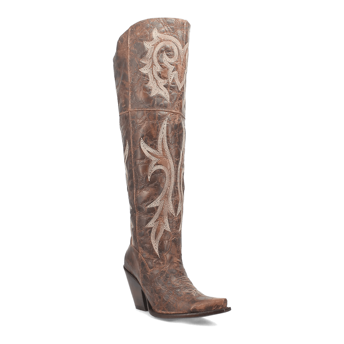 Dan Post Women's Jilted Snip Toe Leather Tall Boots - Brown - Dan Post Boots