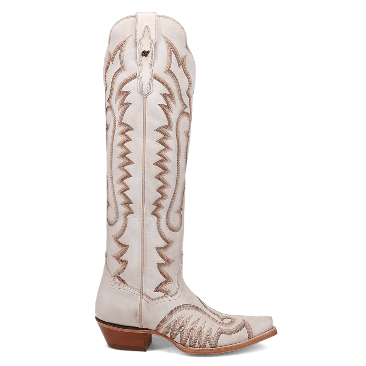 Dan Post Women's Josie Snip Toe Leather Tall Boots - White - Dan Post Boots