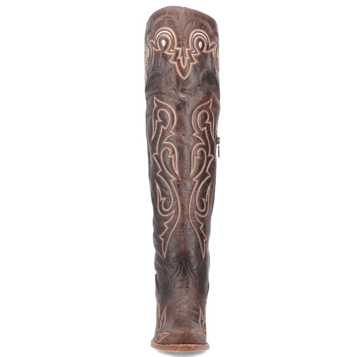 Dan Post Women's Kommotion Snip Toe Leather Tall Boots - Chocolate - Dan Post Boots