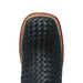 El Besserro Men's Petatillo Leather Square Toe Ankle Boots Black - Hooch