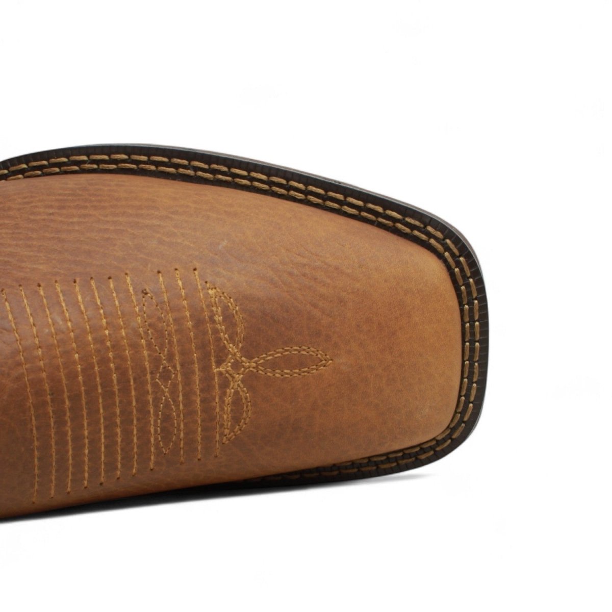 El Besserro Men's Square Toe Leather Ankle Boots Honey - Hooch