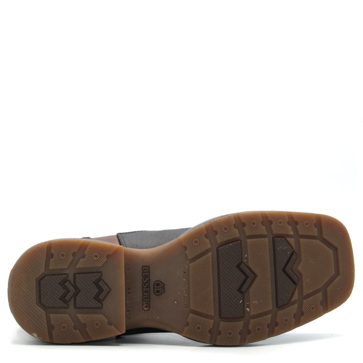 El Besserro Men's Square Toe Leather Ankle Boots w/ Rubber Sole Black - Hooch