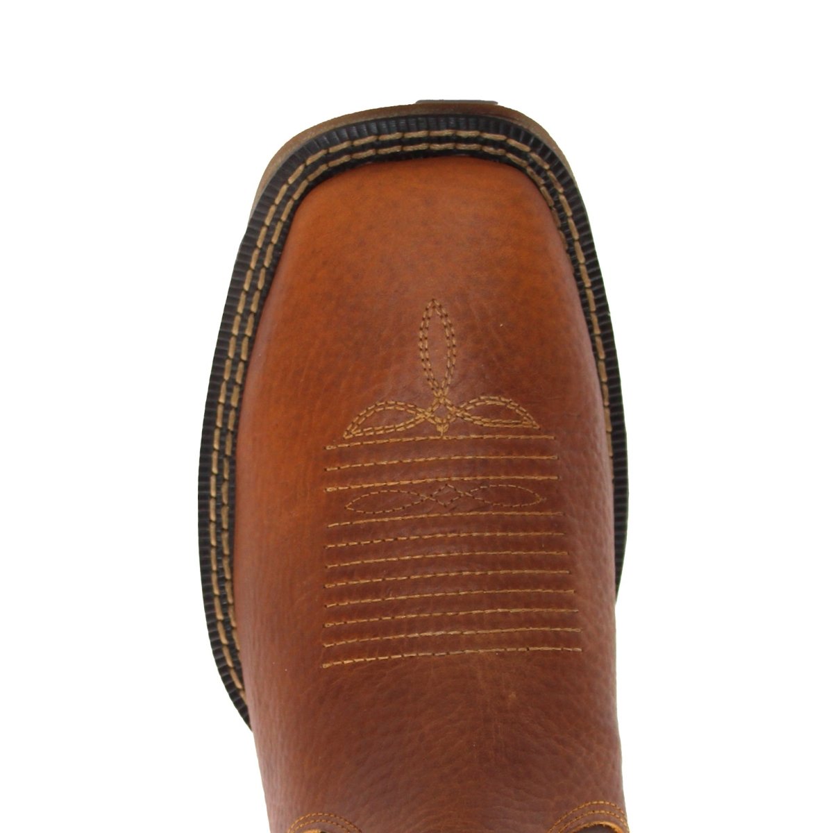 El Besserrro Men's Square Toe Leather Ankle Boots Honey w/ Rubber Sole - Hooch