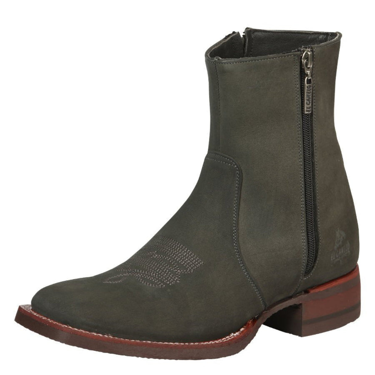El Canelo Men’s Grey Ankle Boots - Nobuck Gray 45213 - Diana Zapateria Inc