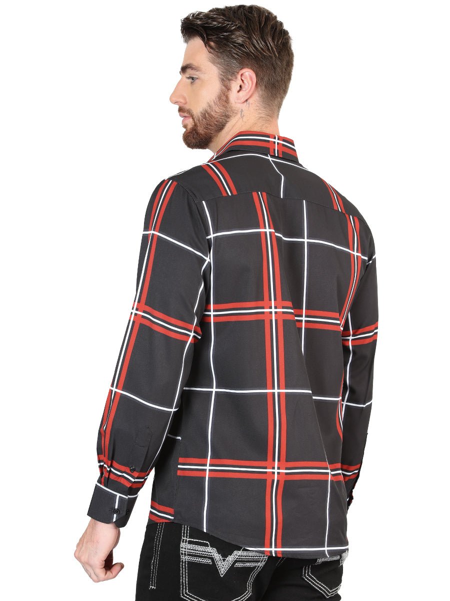 El General Black Casual Long - Sleeve Shirt 44605 - Diana Zapateria Inc