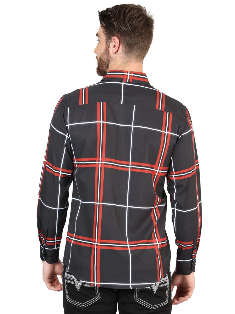 El General Black Casual Long - Sleeve Shirt 44605 - Diana Zapateria Inc