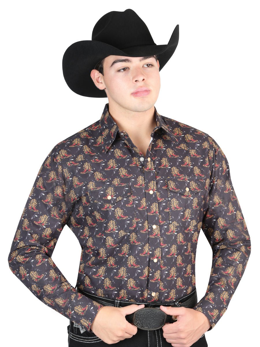 El General Black Western Shirt 44304 - Diana Zapateria Inc