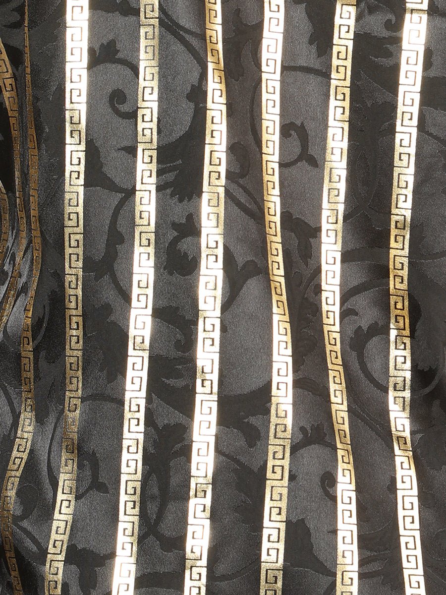 El General Black/Gold Casual Long - Sleeve Shirt 44554 - Diana Zapateria Inc
