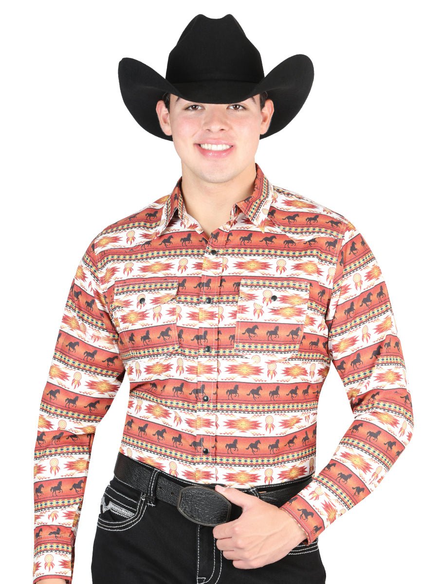 El General Brick Western Shirt 44315 - Diana Zapateria Inc