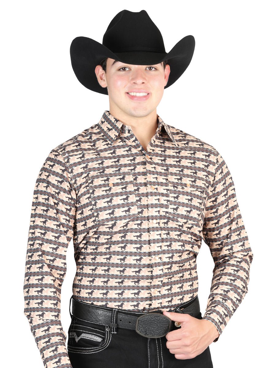 El General Brick Western Shirt 44329 - Diana Zapateria Inc