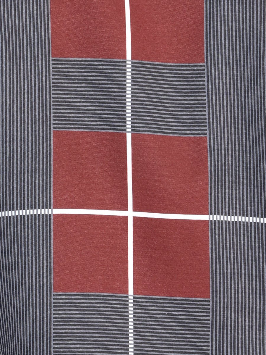 El General Burgundy Casual Long - Sleeve Shirt 44603 - Diana Zapateria Inc