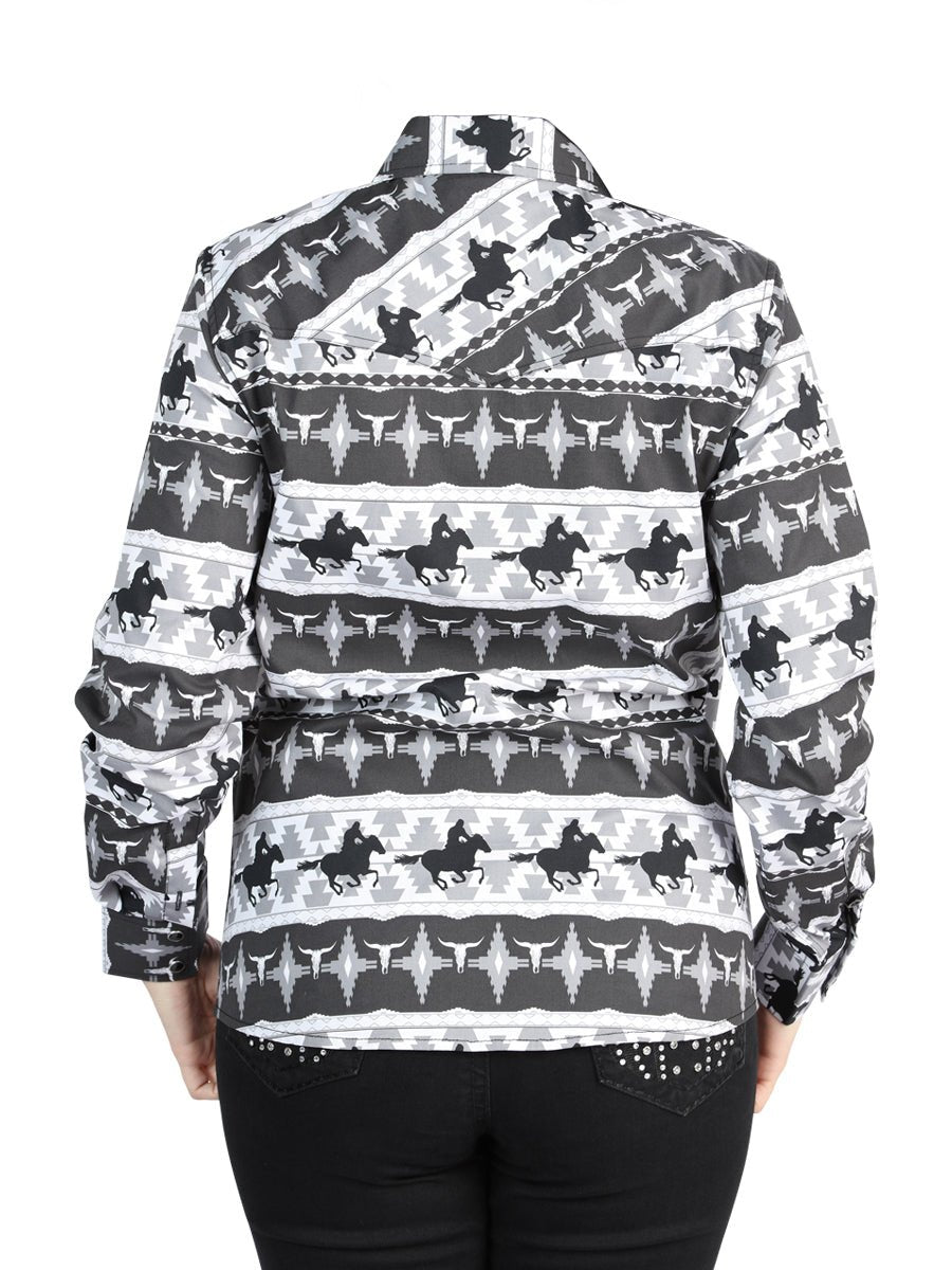 El General - Casual Long - Sleeve Shirt - Black 44479 - Diana Zapateria Inc