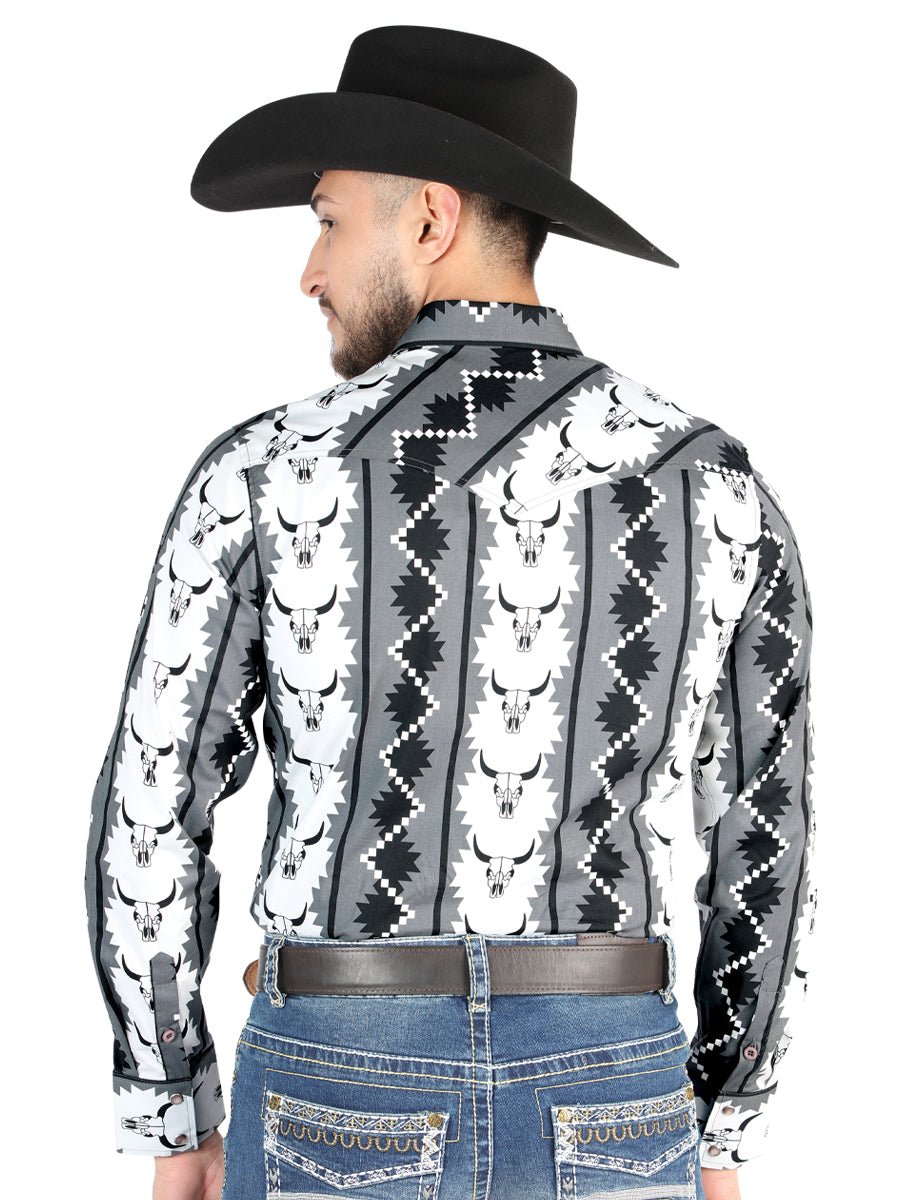 El General - Casual Long Sleeve Shirt - Negro 44491 - Diana Zapateria Inc