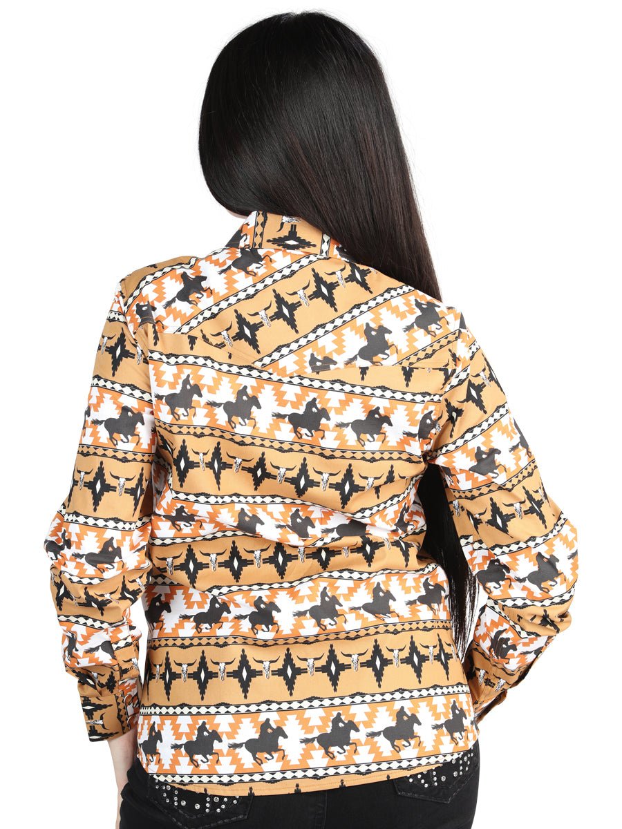 El General - Casual Long - Sleeve Shirt - Taupe 44481 - Diana Zapateria Inc