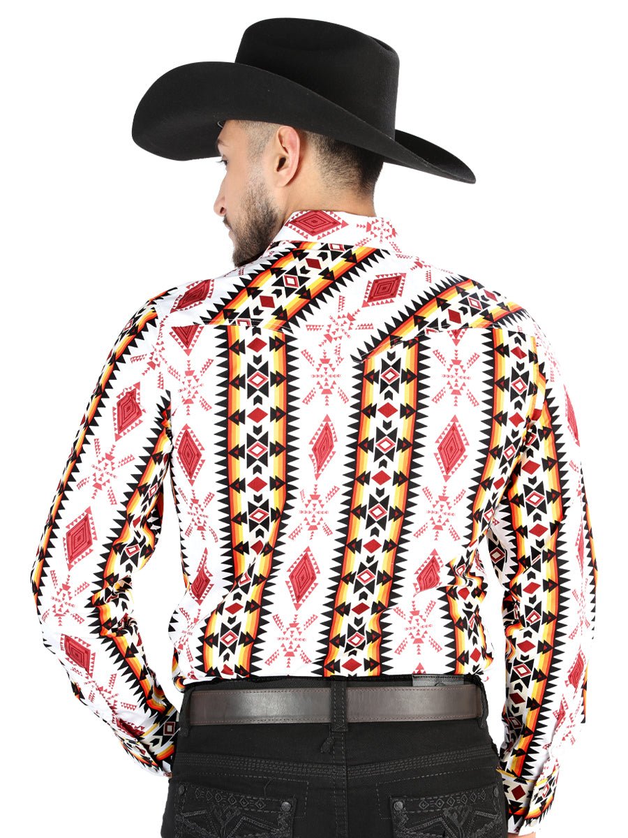 El General - Casual Long Sleeve Shirt - White 44502 - Diana Zapateria Inc