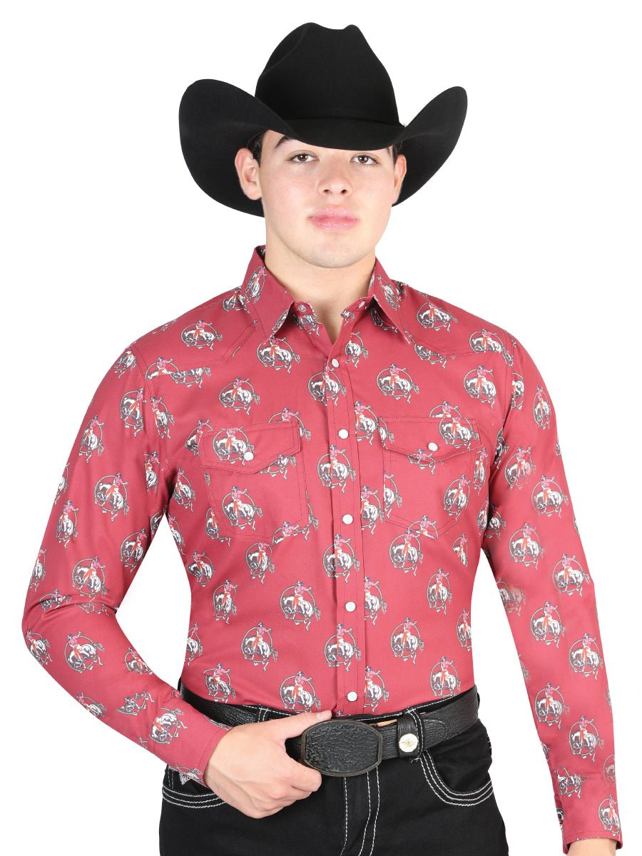 El General Red Western Shirt 44306 - Diana Zapateria Inc