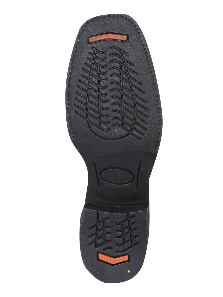 El General Rodeo Boot - Crazy Brown/Dark Brown with Embroidery 34311 - Diana Zapateria Inc