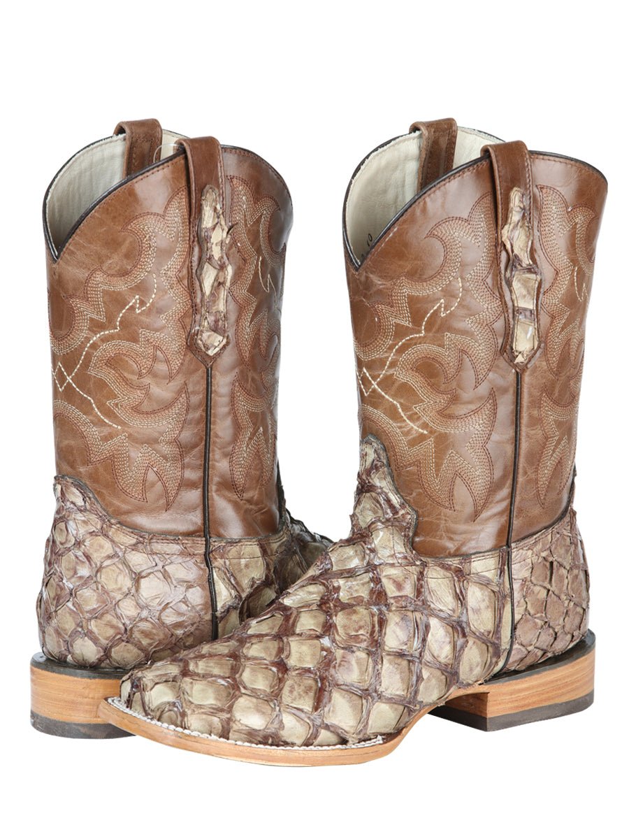 El General Rodeo Boot Monster Fish Cream 44114 - Diana Zapateria Inc