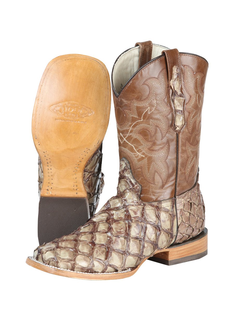 El General Rodeo Boot Monster Fish Cream 44114 - Diana Zapateria Inc