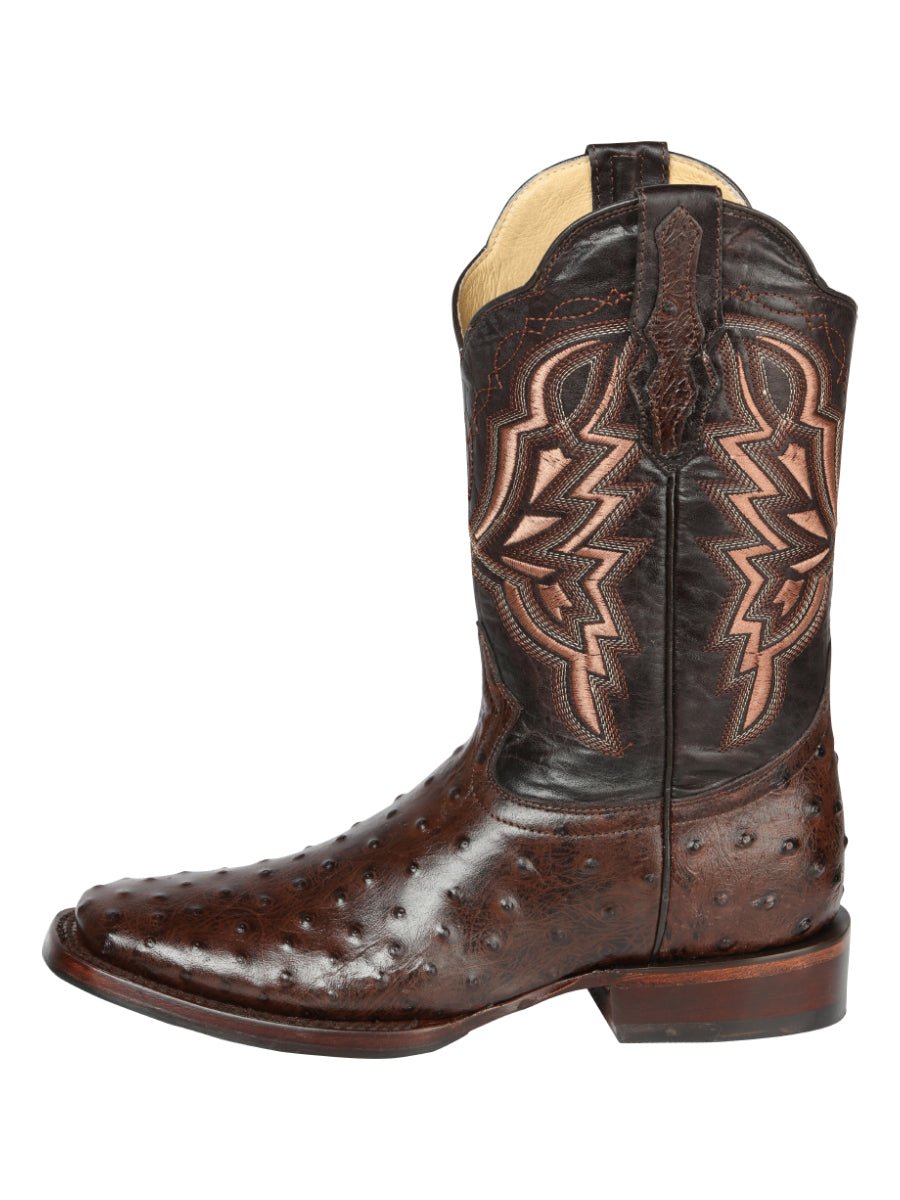 El General Rodeo Boot - Print Ostrich - Brown 44665 - Diana Zapateria Inc