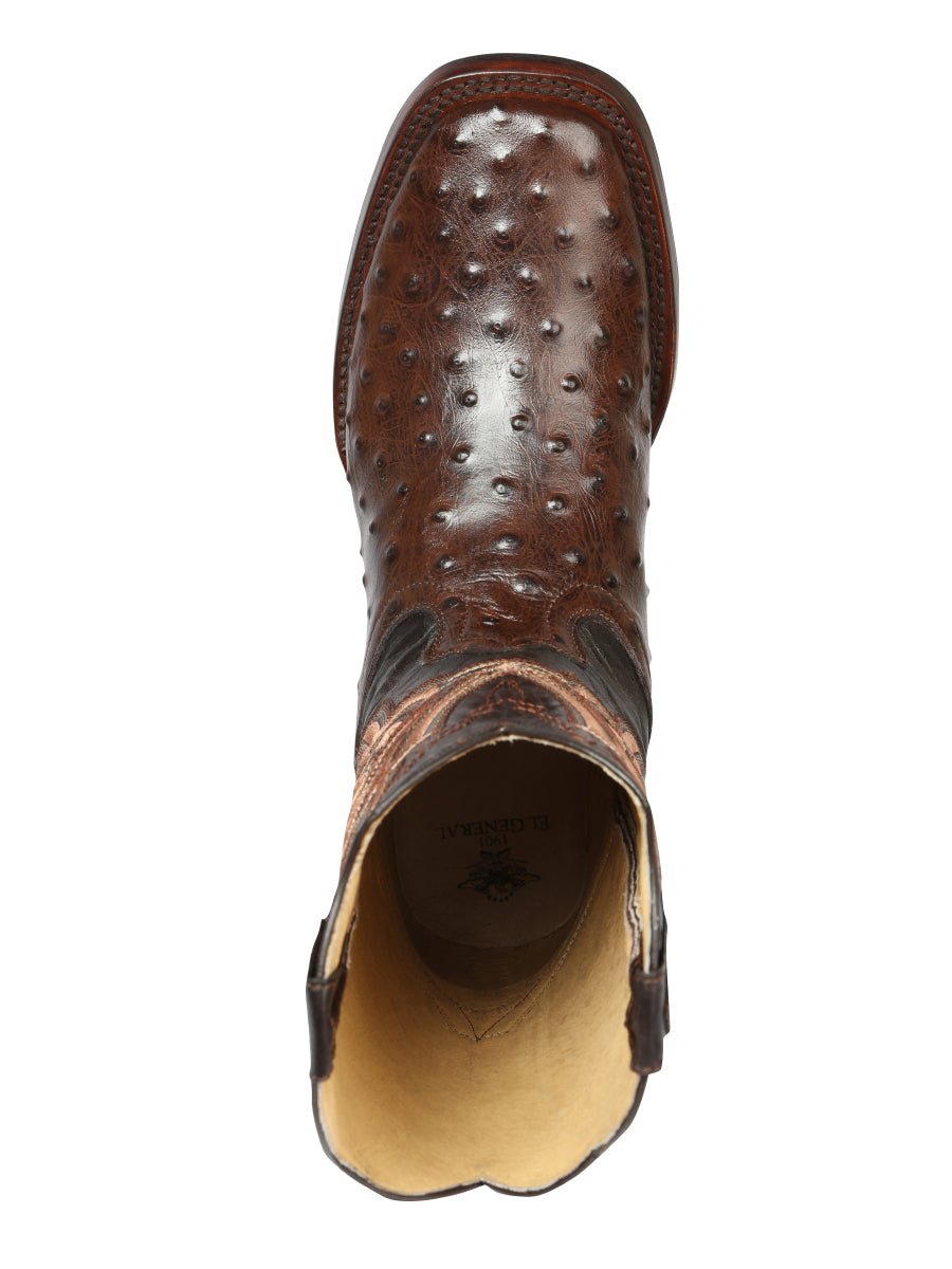 El General Rodeo Boot - Print Ostrich - Brown 44665 - Diana Zapateria Inc