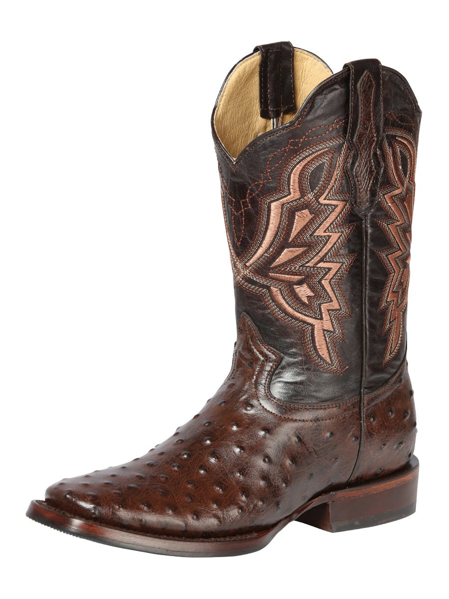 El General Rodeo Boot - Print Ostrich - Brown 44665 - Diana Zapateria Inc