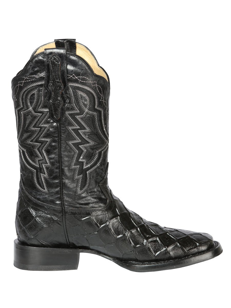 El General Rodeo Boot - Print Pirarucu - Black 44663 - Diana Zapateria Inc