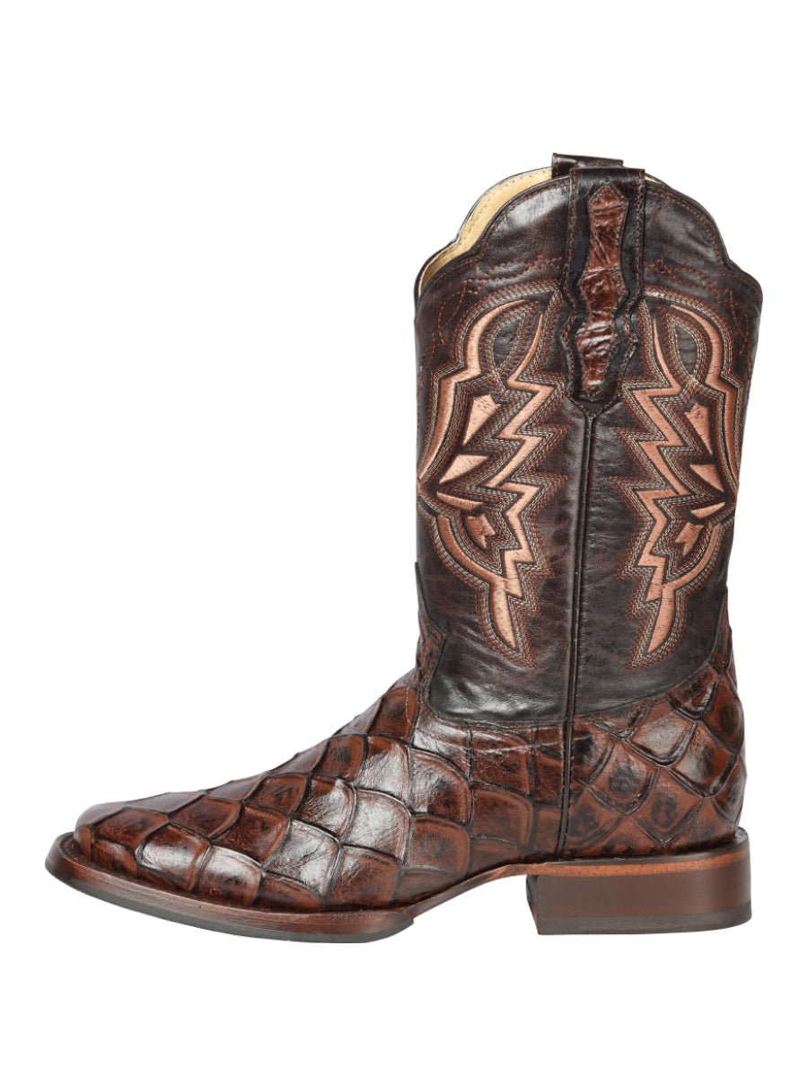 El General Rodeo Boot - Print Pirarucu - Brown 44664 - Diana Zapateria Inc