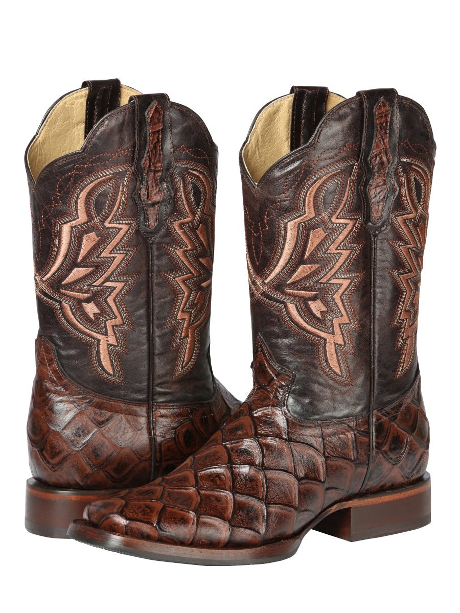 El General Rodeo Boot - Print Pirarucu - Brown 44664 - Diana Zapateria Inc