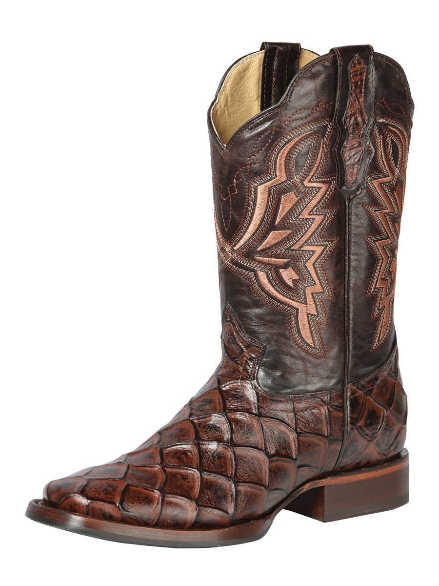El General Rodeo Boot - Print Pirarucu - Brown 44664 - Diana Zapateria Inc