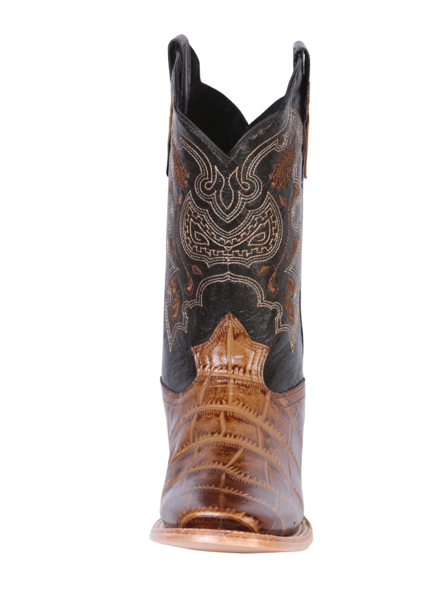 El General Rodeo Boot - Printed Caiman Light Brown 41794 - Diana Zapateria Inc