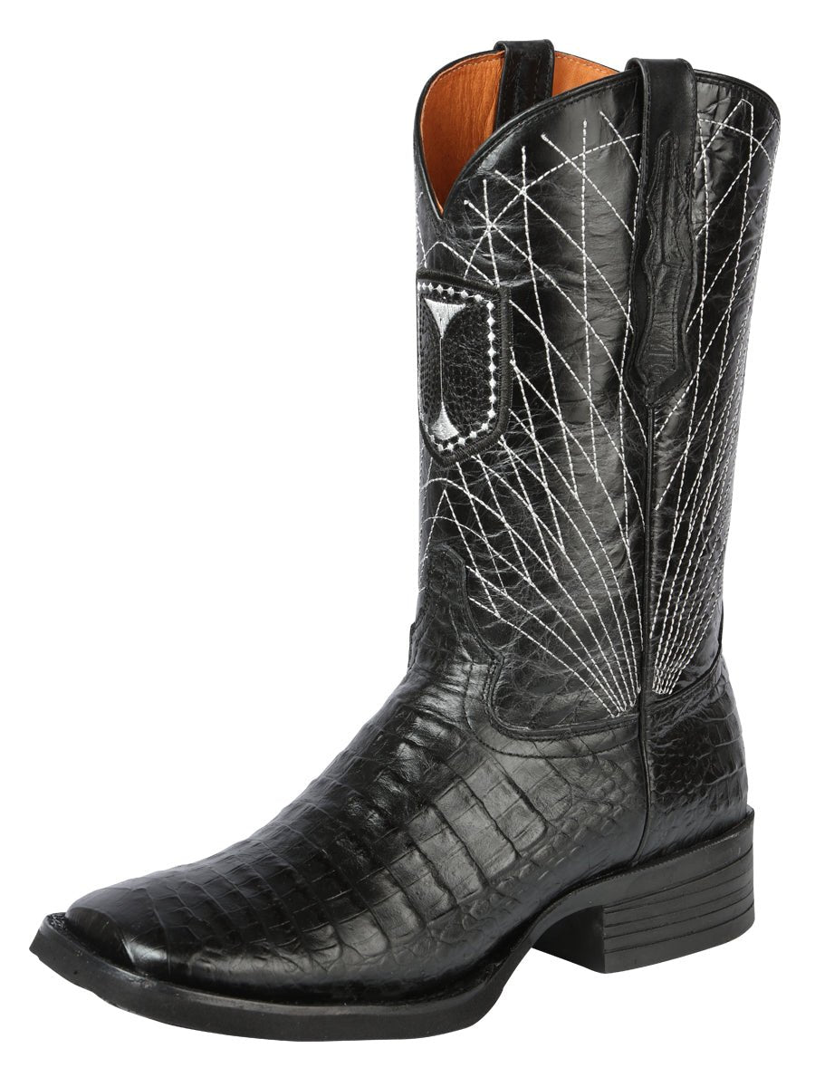 El General Rodeo - Printed Alligator leather boots - Black 44671 - Diana Zapateria Inc