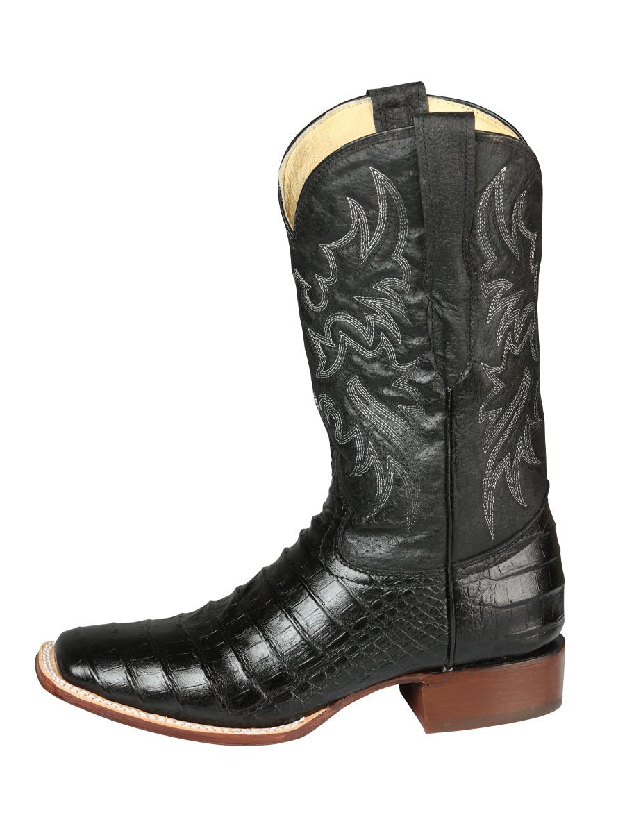 El General Rodeo - Printed Alligator leather boots - Black 44938 - Diana Zapateria Inc