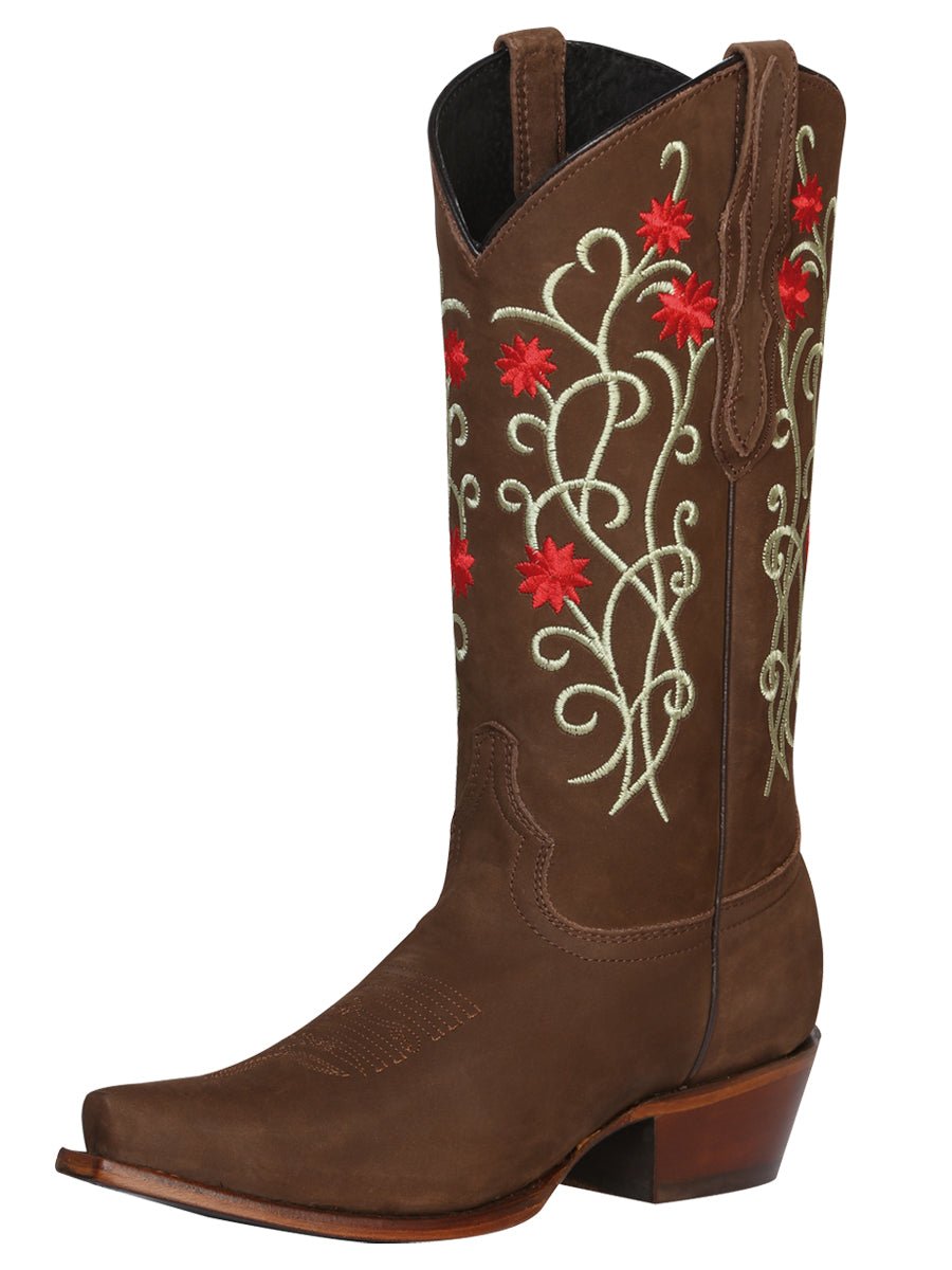 El General Rodeo Western Boot - Suede Brown 41789 - Diana Zapateria Inc