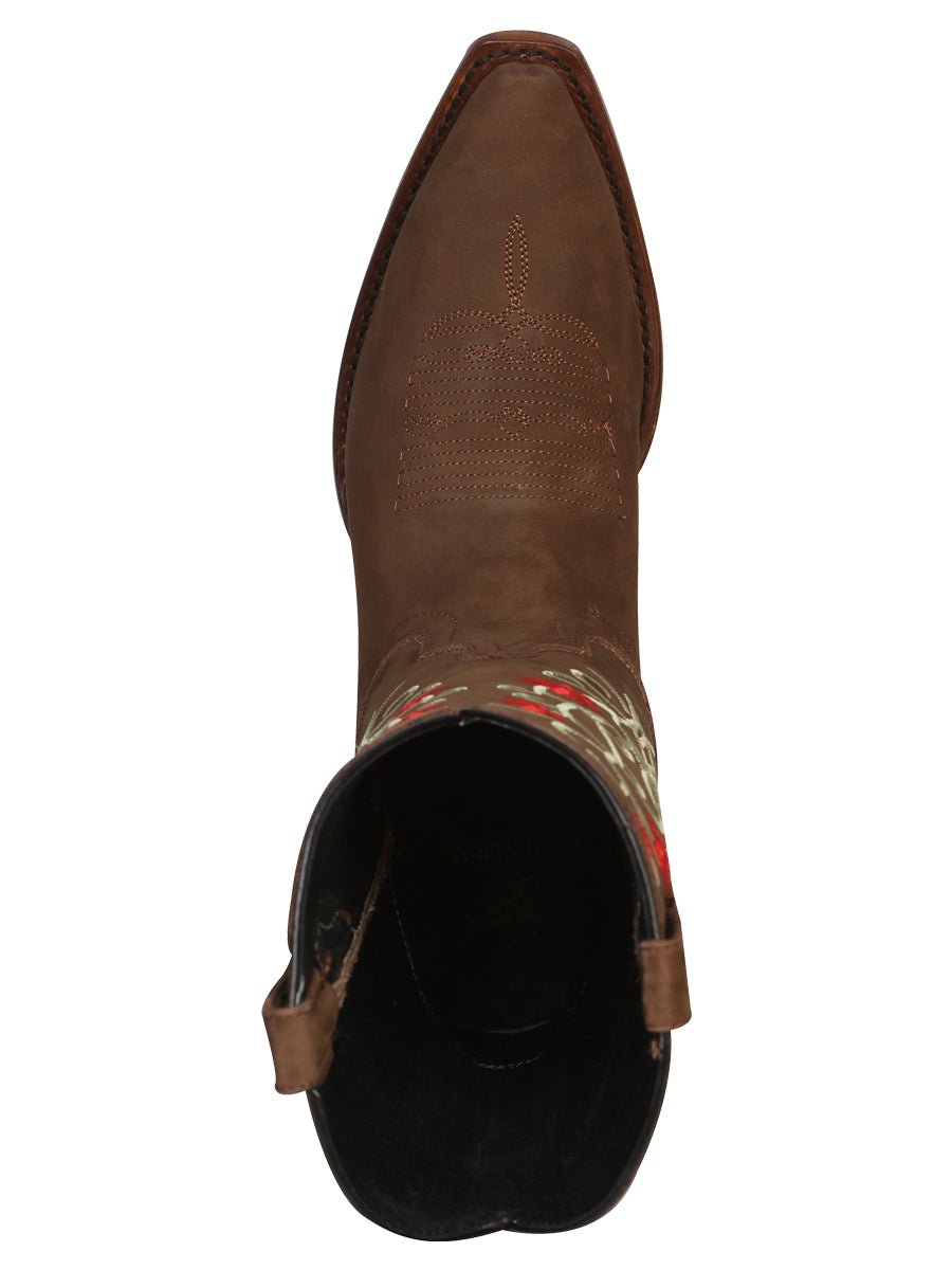 El General Rodeo Western Boot - Suede Brown 41789 - Diana Zapateria Inc