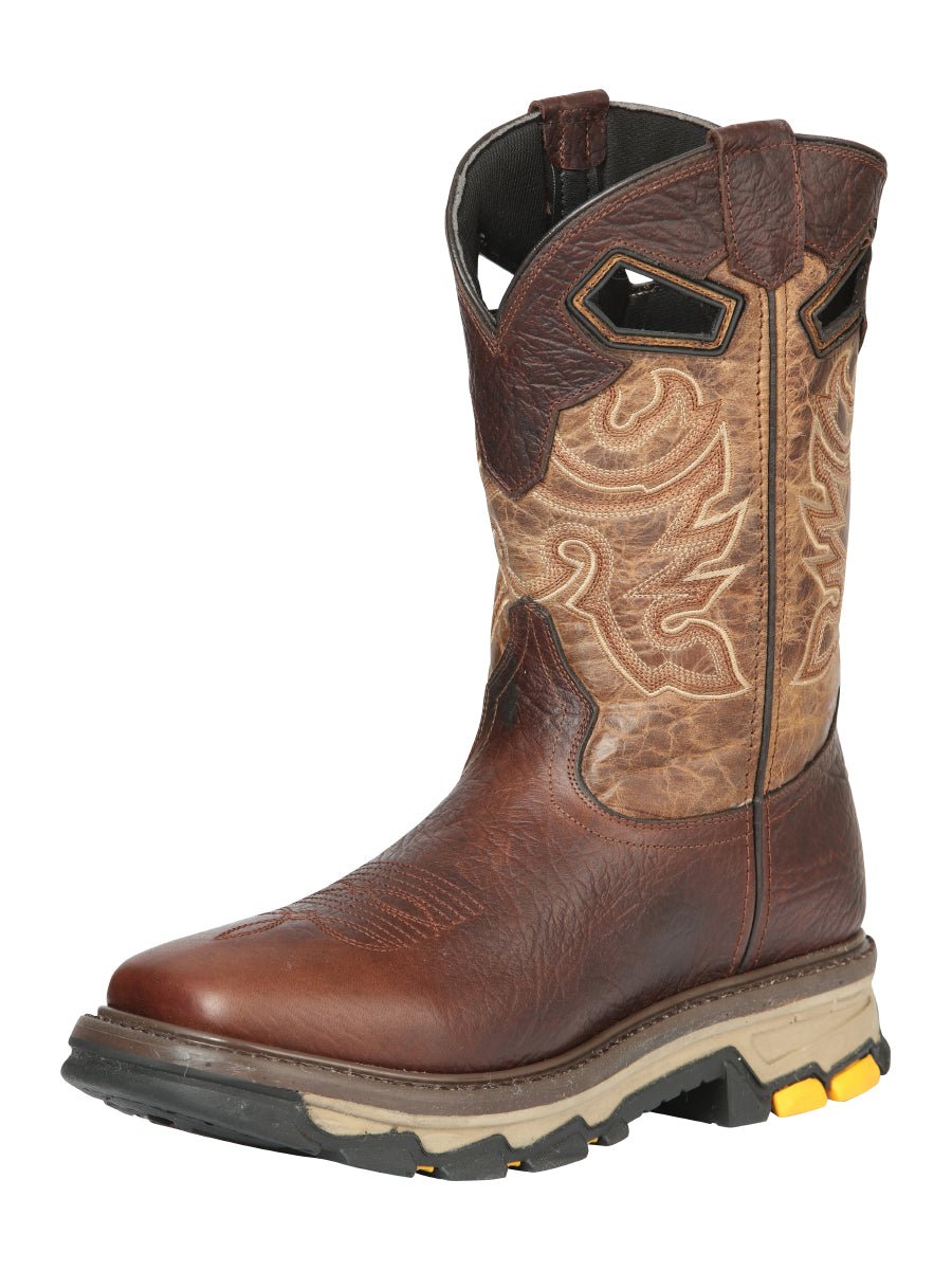 El General Rodeo Work Boot - Leather Brown 44685 - Diana Zapateria Inc