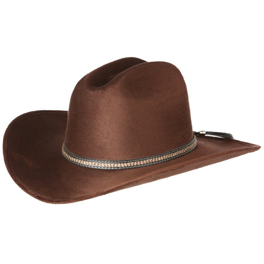 El General Suede Western Kids Hat Dark Brown 44246 - Diana Zapateria Inc