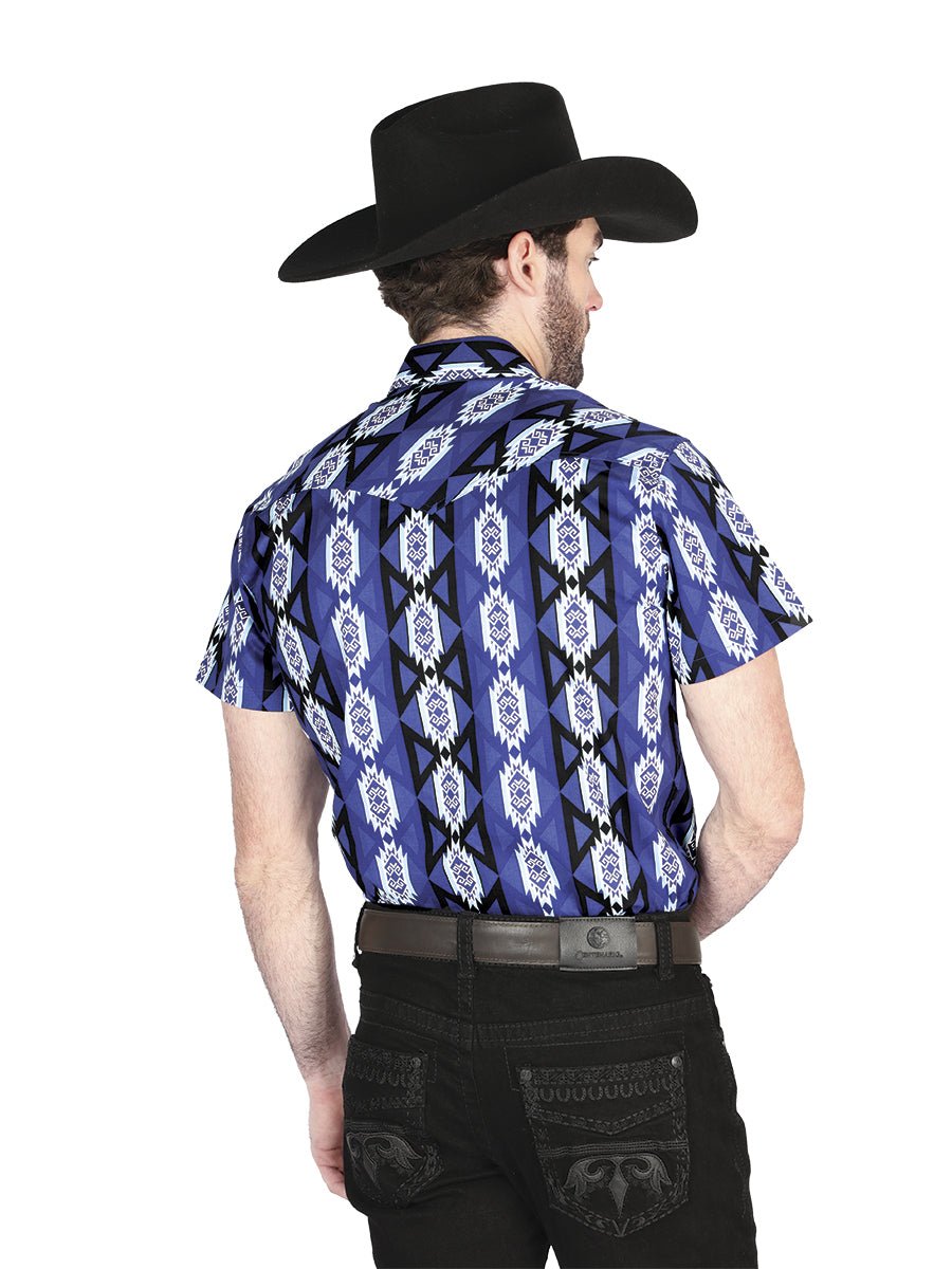 El General Western Shirt - Blue 44460 - Diana Zapateria Inc