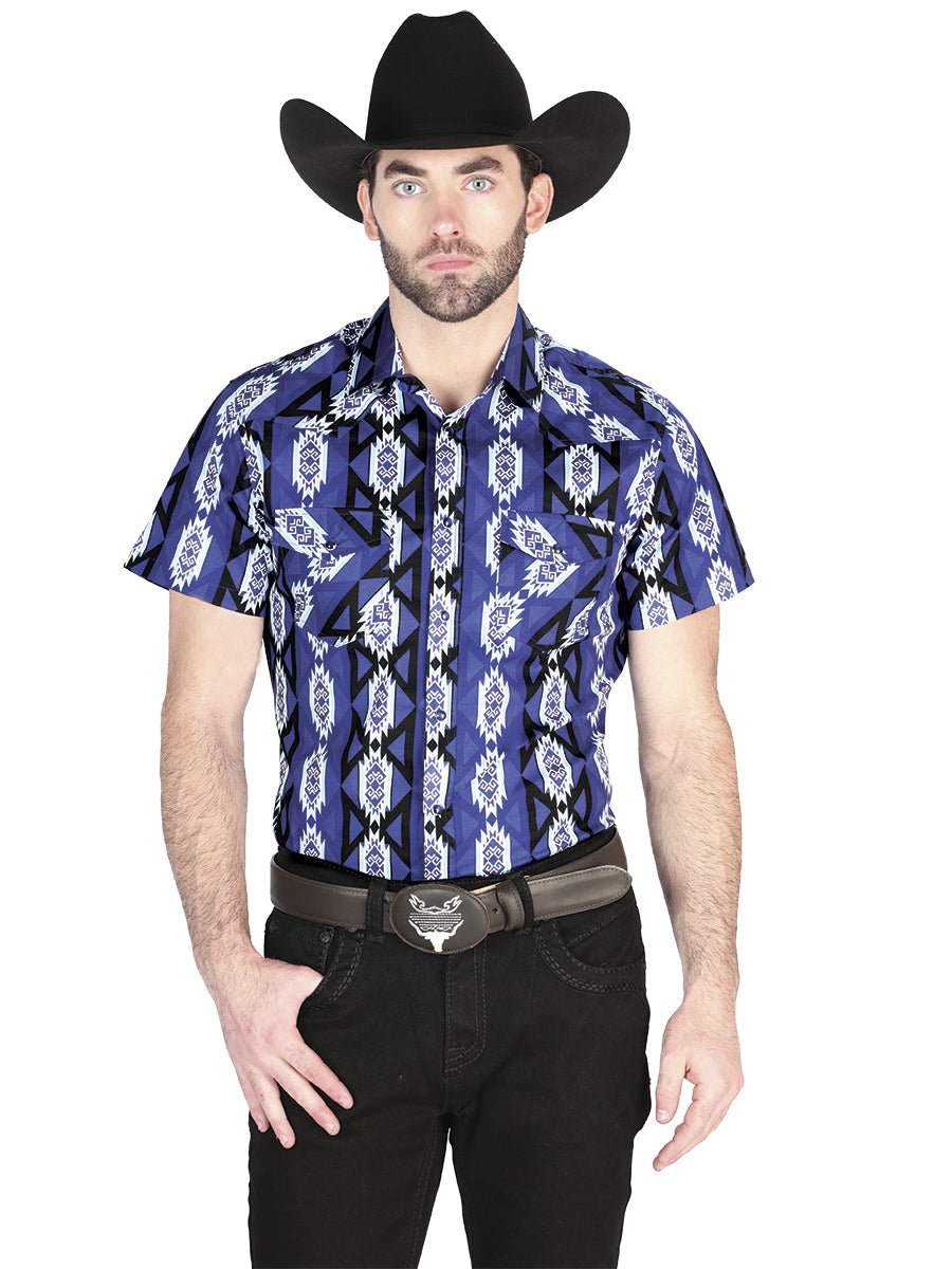 El General Western Shirt - Blue 44460 - Diana Zapateria Inc