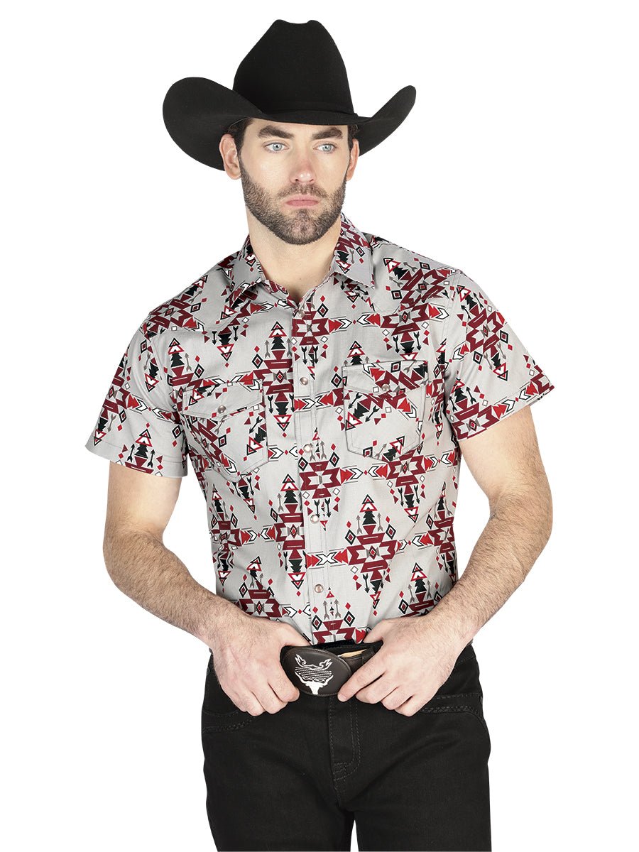 El General Western Shirt - Gray 44446 - Diana Zapateria Inc