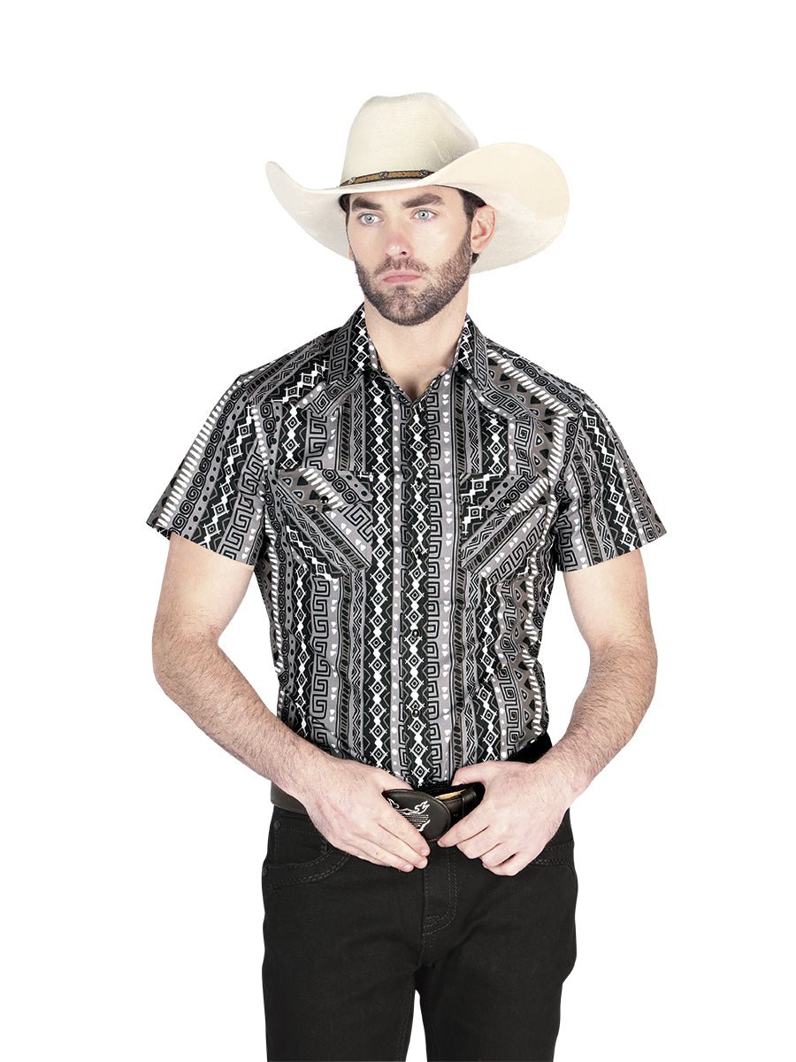 El General Western Shirt - Gray 44457 - Diana Zapateria Inc