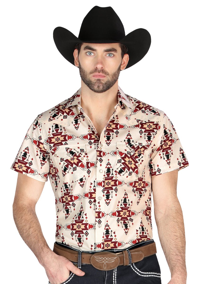El General Western Shirt - Ivory 44448 - Diana Zapateria Inc
