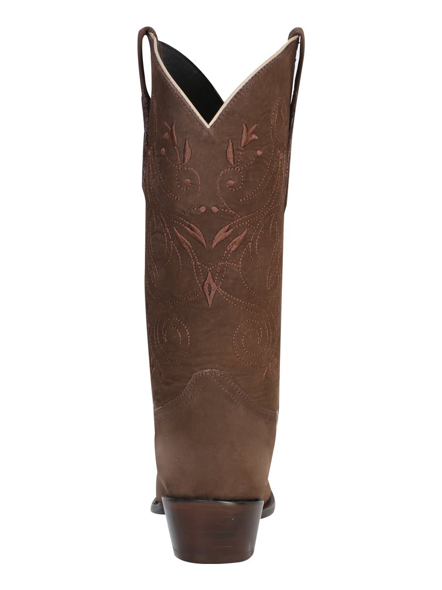 El General Women´s Limited Edition Western Boot - Nobuck Camel 34513 - Diana Zapateria Inc